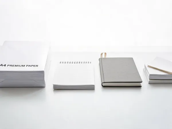 A4 paper and premium notebooks